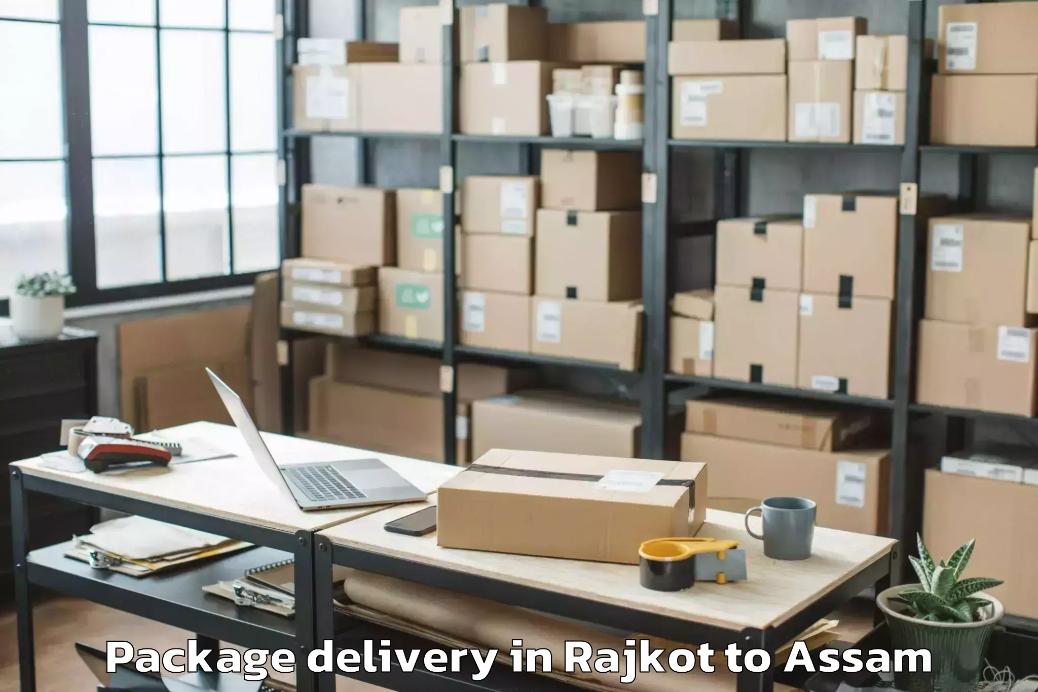 Leading Rajkot to Tezpur Package Delivery Provider